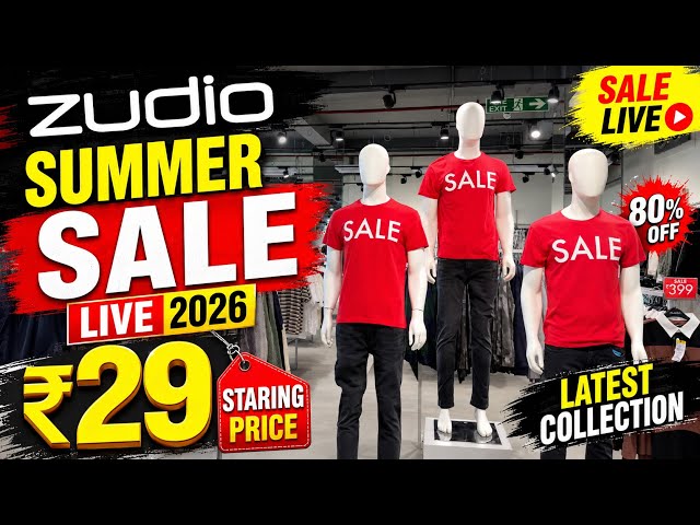 Zudio Sale 2026 | Zudio sale | Zudio Summer Sale Live | July 29 Zudio Sale | Zudio New Collection