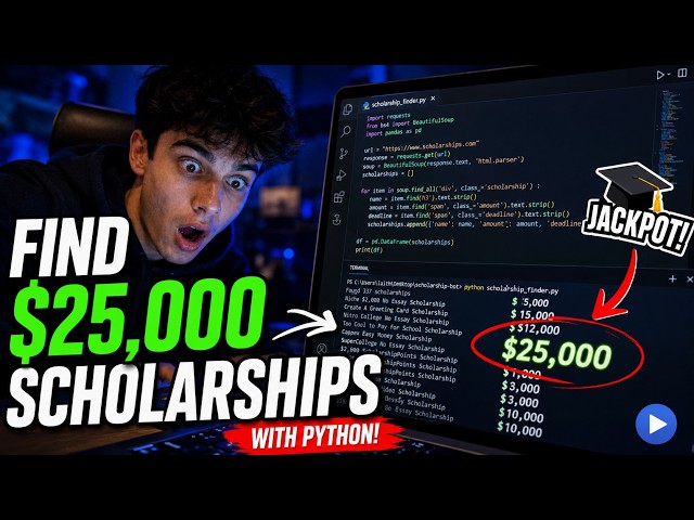 I Built an AI Scholarship Finder in Python (Automate Your Search!)