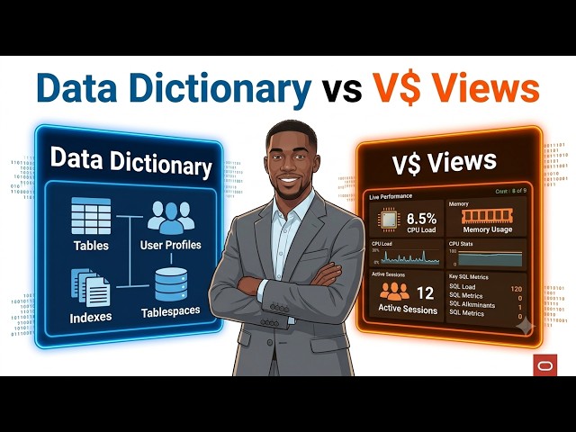 Oracle Data Dictionary vs V$ Views | What Every Oracle DBA Must Know