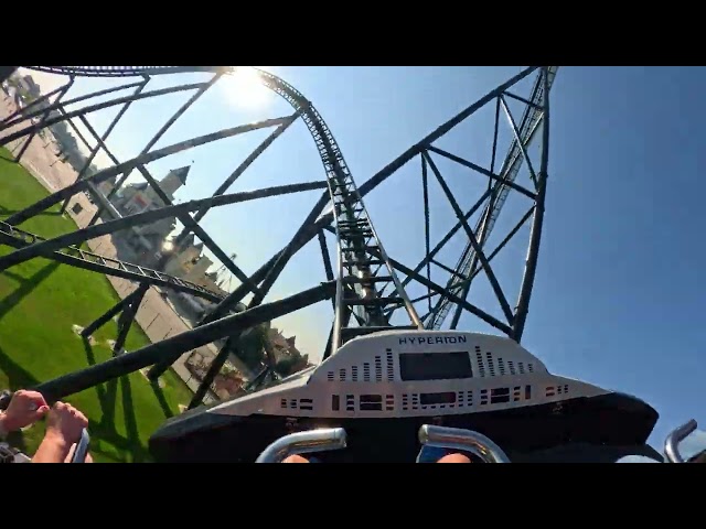 Hyperion Front Row POV | Energylandia Hypercoaster