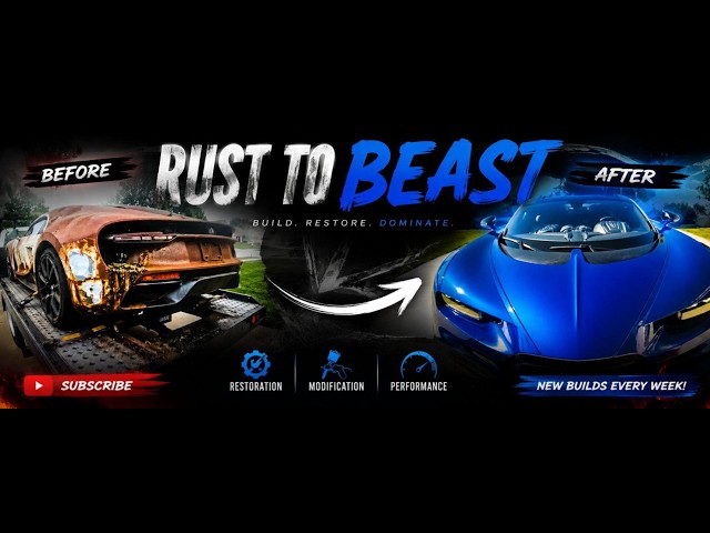 ASMR Car Restoration! Full Restoration of a Bugatti Vision Gran Turismo from Total Disrepair to New