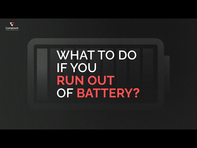 Master Your Comptech VX1: What To Do If You Run Out of Battery
