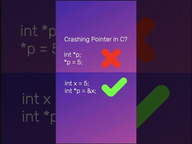 C Pointers: Why Your Program CRASHES!