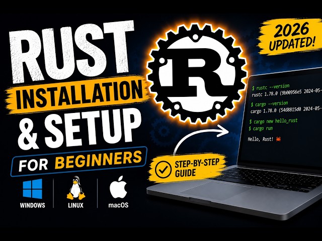 Rust Installation & Setup for Beginners (2026) | Install Rust on Windows, Linux & macOS