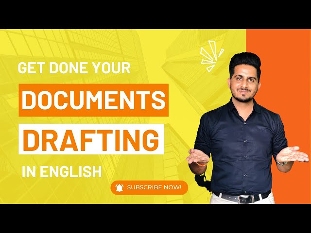 Document Drafting Edited Video English