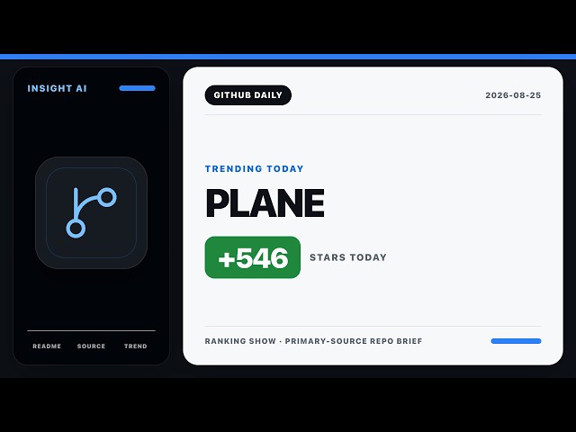 Plane | GitHub Curated Picks | 2026-08-25