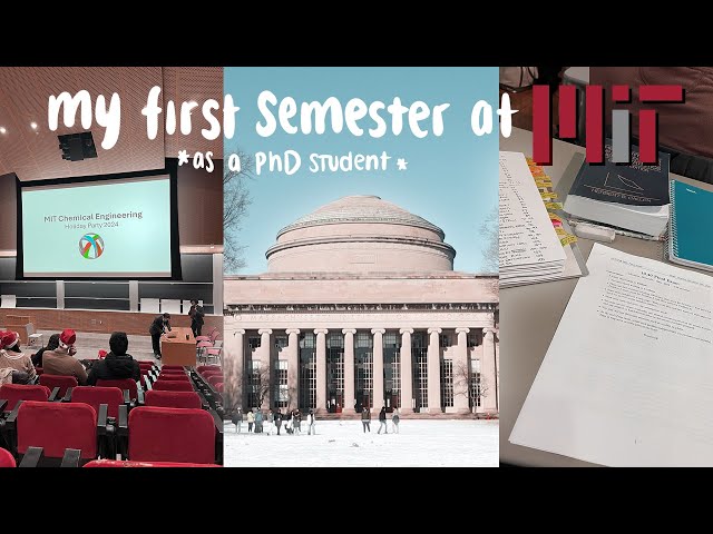 surviving my first semester at MIT || PhD student