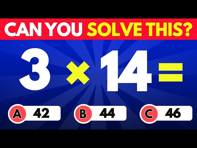 Can You Pass This 10th Grade Math Quiz? #MathQuiz #10thGradeMath #BrainTest