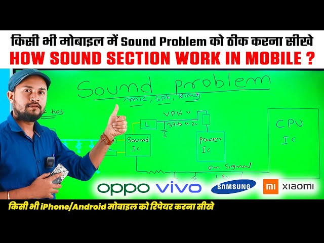 How to Fix Sound Problem in Mobile Phone | Speaker, Mic, Audio IC | Mobile Repairing Institute