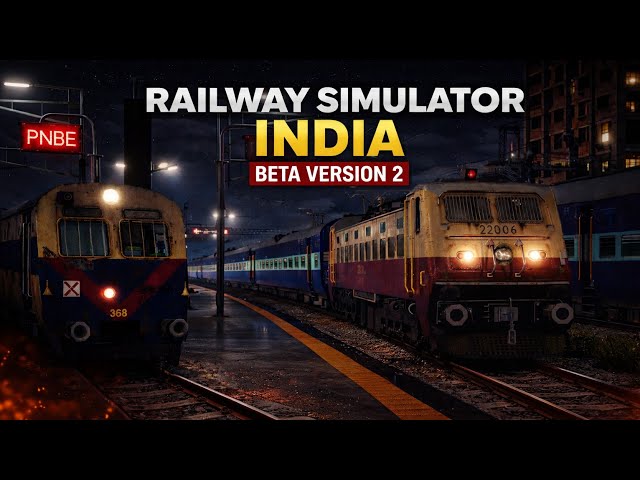 RAILWAY SIMULATOR INDIA BETA VERSION 2 UPDATE | NIGHT MODE 2.0 | REAL GRAPHICS | ISHU K TECH