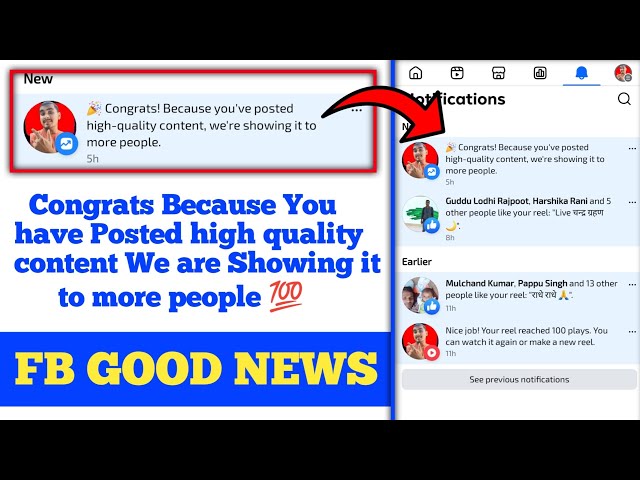 Congrats Because You have Posted high quality content We are Showing it to more people 💯