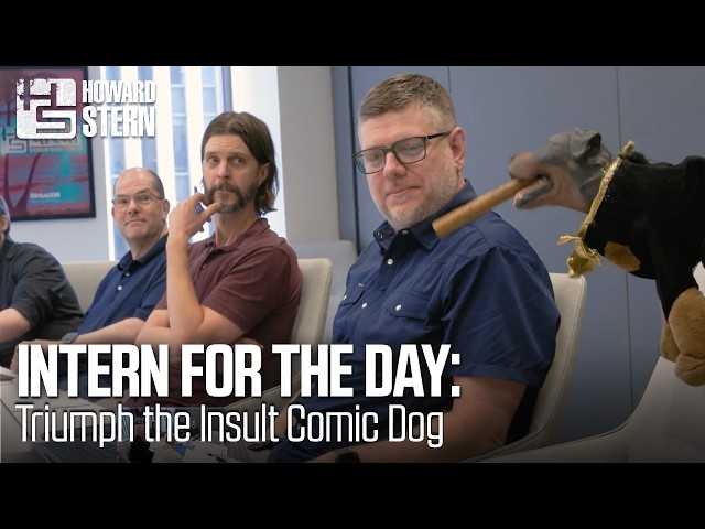 Triumph the Insult Comic Dog Interns at the Stern Show for a Day