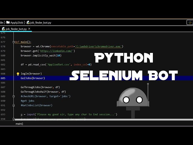 Python Selenium Bot Test | Automate Job Applications