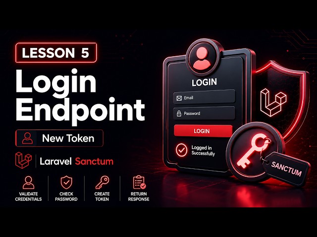 Create Login Endpoint and Return Sanctum Token | Lesson 5