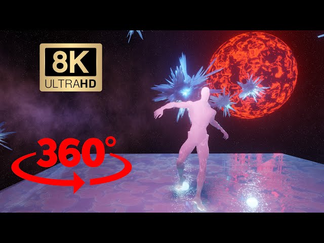 VR 360 - Dance in space -  8K  (Blender) - META -  OCULUS QUEST 2