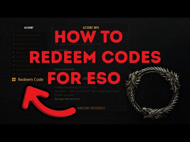 How to Redeem ESO Codes (ALL Platforms)