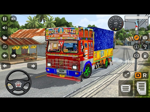 Bus Simulator Indonesia Bussid Mod- Old TATA Truck Driving in Indian Village - Android Gameplay