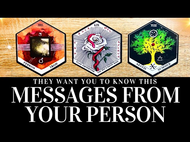 PICK A CARD 🔮❤️MESSAGES FROM THE PERSON ON YOUR MIND ❤️🔮 They Want YOU to Know THIS! 🌟 Tarot Reading