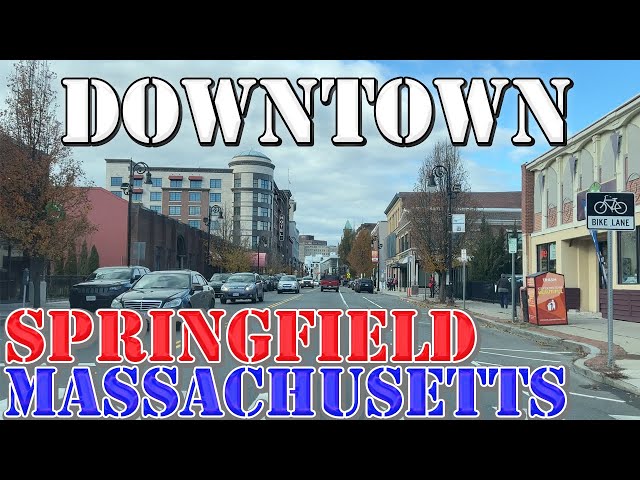Springfield - Massachusetts - 4K Downtown Drive
