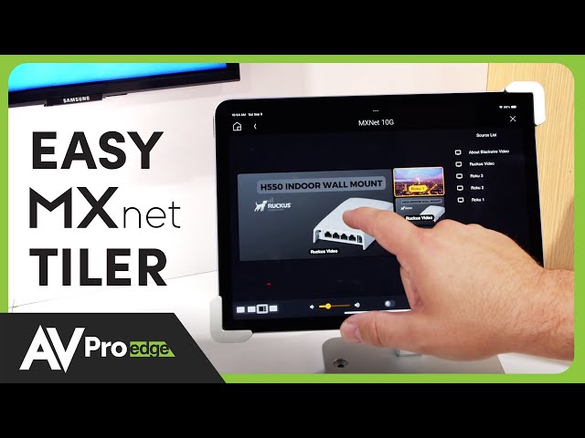 Blackwire Presents AVPro MXnet Tiler Interface for Control 4 - CEDIA 2023 Demo