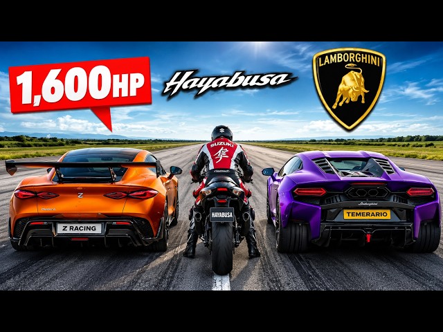 China’s Bugatti Killer vs Lamborghini Temerario vs 450HP Hayabusa – INSANE Drag Race! 🔥🏁 | RE-CARWOW