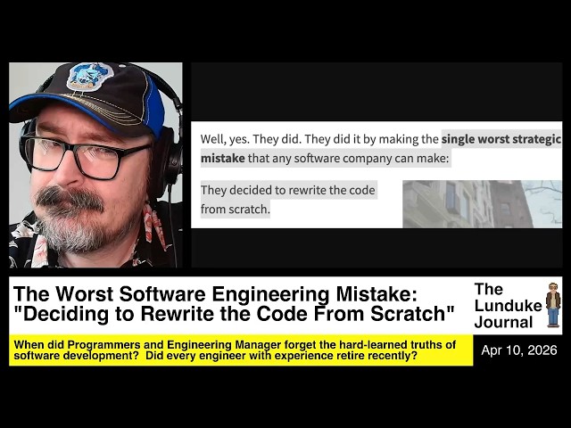 The Worst Software Engineering Mistake: Deciding to Rewrite the Code from Scratch