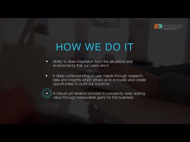 EI Design’s Innovative Approach to Learning