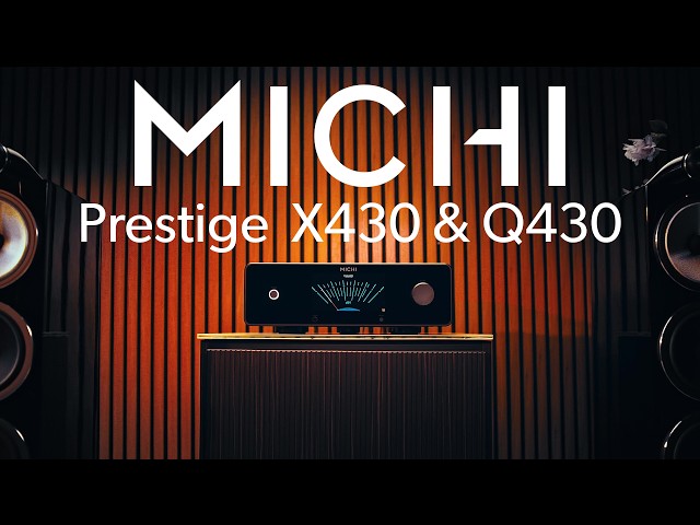 Michi Prestige X430 amplifier & Q430 CD player | Crutchfield