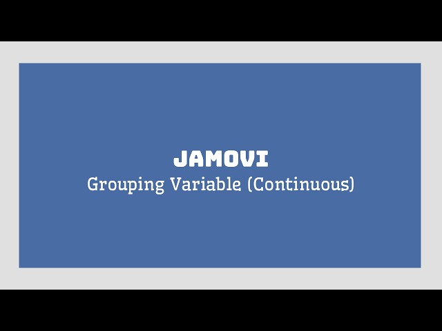Graph Grouping Variable Continuous