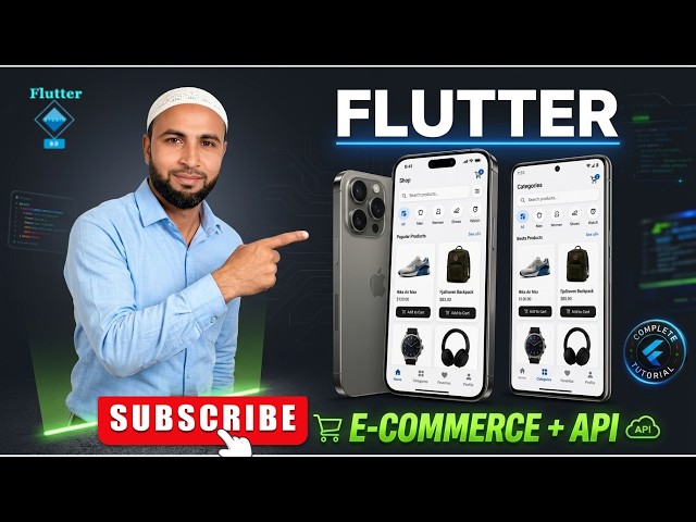 Flutter Full Stack E-Commerce App | API Fetch Products | Complete Project