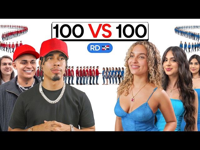 100 MEN VS. 100 WOMEN LOOKING FOR LOVE | Dominican Republic 🇩🇴