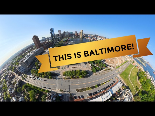 Baltimore Inner Harbor Like You've Never Seen Before (360° Drone Footage🤯)