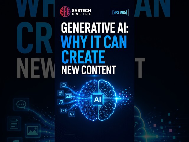 EPS05: Generative AI: Why It Can Create New Content