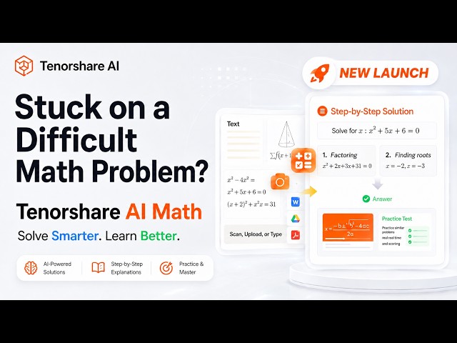 This AI Math Solver Shows Every Step, Explains It & Makes Practice Tests