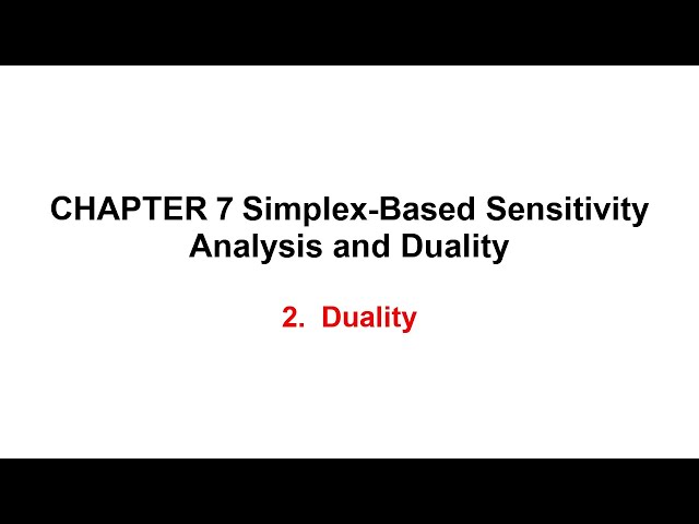2. Duality