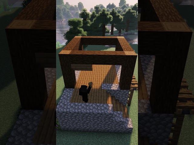 Easy Starter House in Minecraft! 🏡 #minecraft