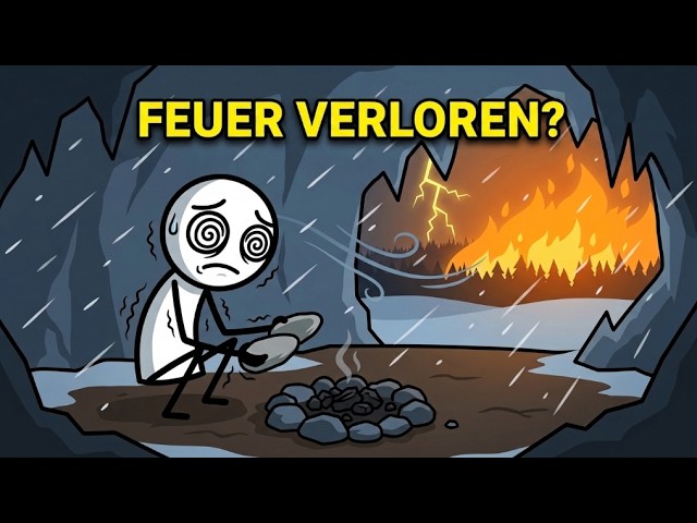 What did early humans do when they couldn't make fire?