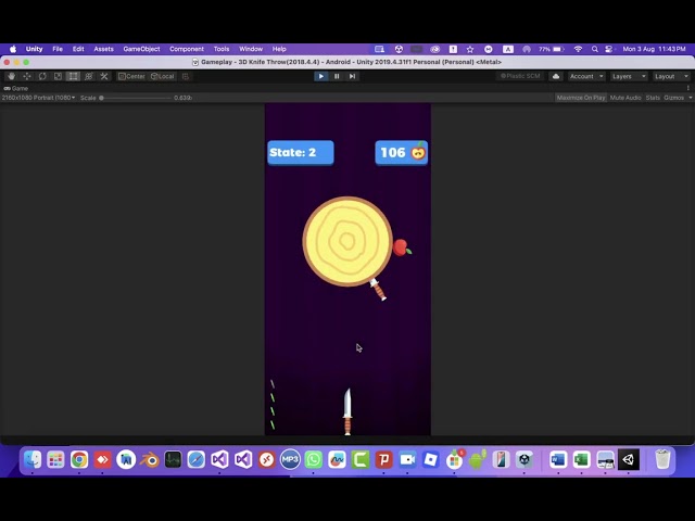knife throw 3d unity source code