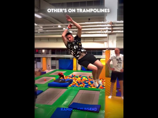 Others on the trampoline VS this guy