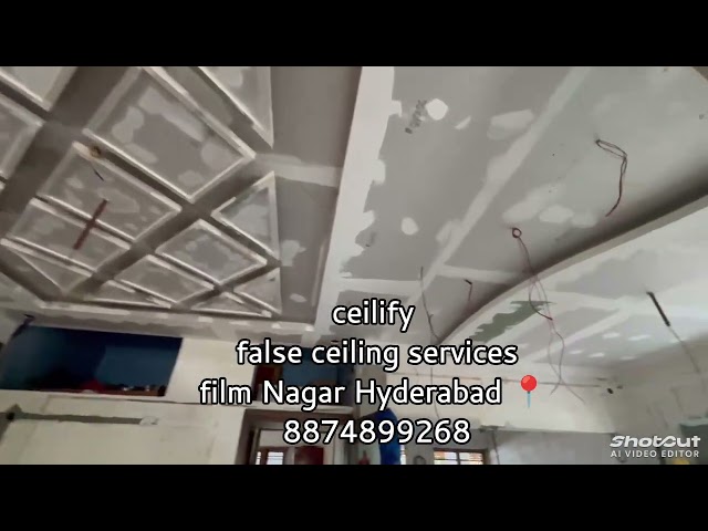 🔥 Premium False Ceiling Work in Film Nagar Hyderabad | Modern Gypsum Ceiling Design #gypfalseceiling