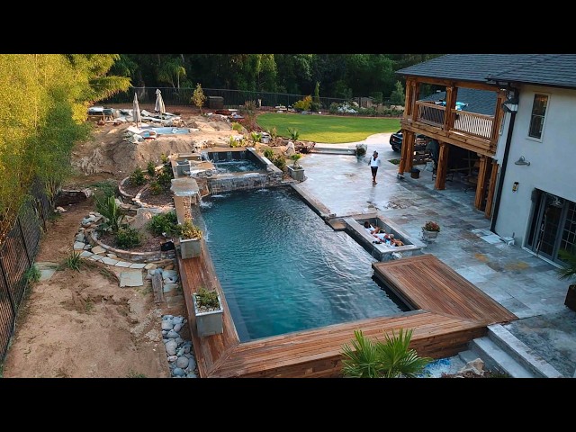 Man Builds DREAM BACKYARD With an Amazing POOL From Nothing | Start to Finish by @rlcmaker