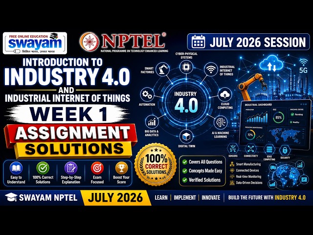 Introduction to Industry 4.0 and Industrial Internet of Things Week 1 Assignment Answers 2026  NPTEL