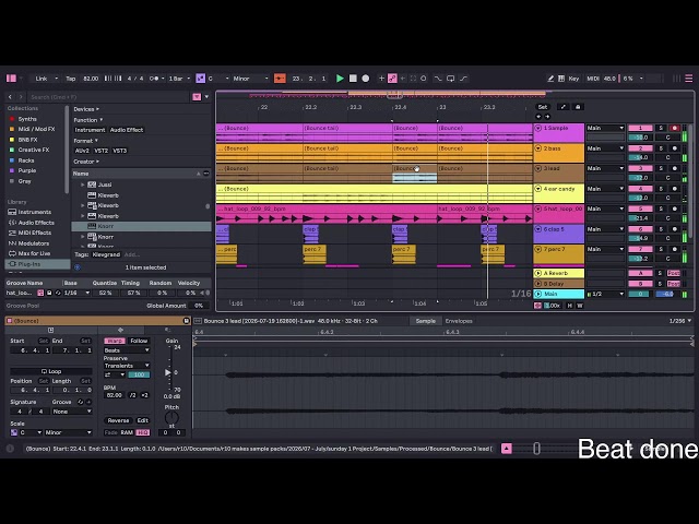 r10 makes beats in ableton