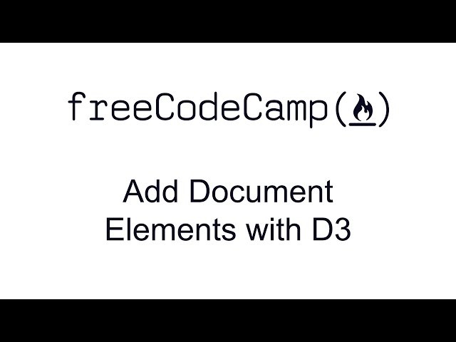 Add Document Elements with D3