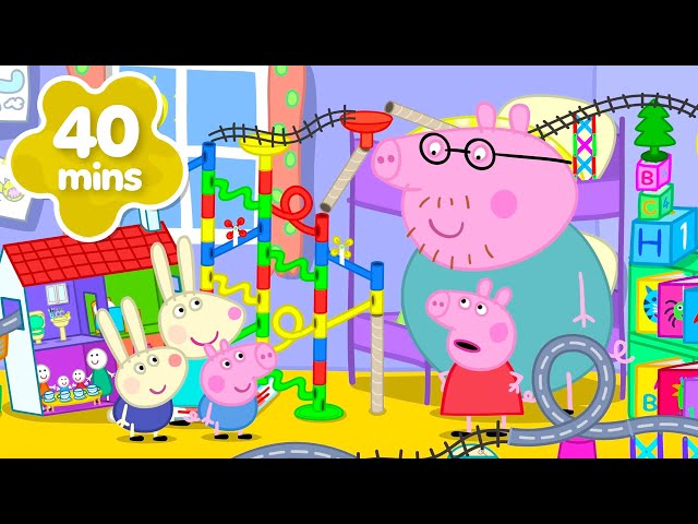 ¡Peppa Pig construye el MAYOR circuito de canicas! 🥇 | Nuevos Episodios Completos
