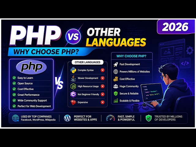 PHP vs Other Languages | Why Choose PHP? | 2026