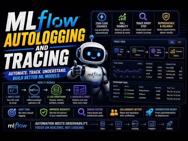 Master MLflow Autologging & Tracing: 1-Line Observability for AI