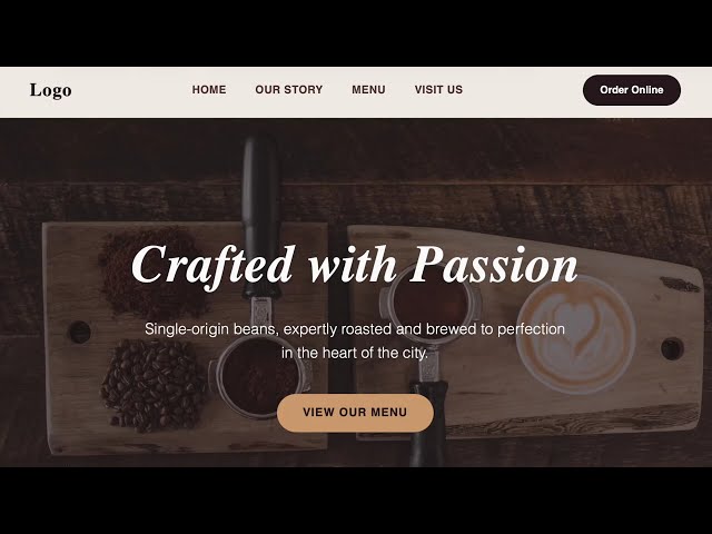How to Build a Coffee Store Website In HTML & CSS