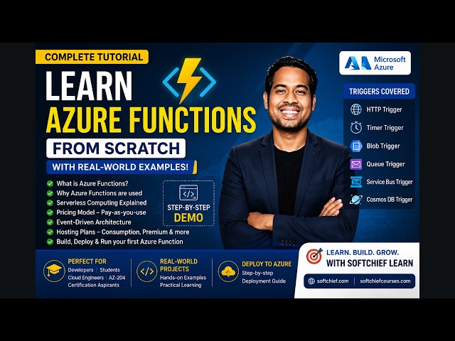Azure Functions Tutorial for Beginners | Serverless Computing Explained