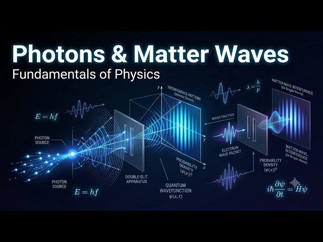 Photons & Matter Waves: The Fundamentals of Quantum Physics